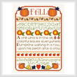 cross stitch pattern Fall Sampler