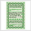 cross stitch pattern Irish Blessing Sampler