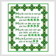 cross stitch pattern Irish Grace