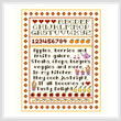 cross stitch pattern Kitchen Sampler