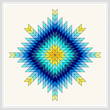 cross stitch pattern Northern Star Quilt