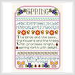 cross stitch pattern Spring Sampler