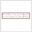 cross stitch pattern With Faith