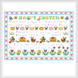 cross stitch pattern Easter Sampler