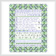 cross stitch pattern Irish Family Blessing