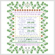 cross stitch pattern Shamrock Wisdom Sampler