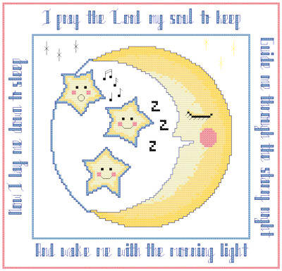 cross stitch pattern Bedtime Prayer
