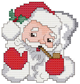 Santa stock
ing counted cross stitch - TheFind