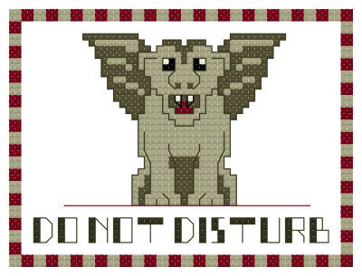 cross stitch pattern Gargoyle