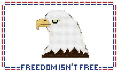 cross stitch pattern Freedom