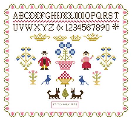 cross stitch pattern My Sampler
