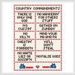 cross stitch pattern The Country Commandments