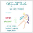 cross stitch pattern Acquarius