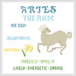 cross stitch pattern Aries