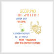cross stitch pattern Scorpio