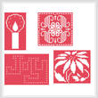 cross stitch pattern Christmas Ornaments
