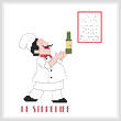 cross stitch pattern The Wine Specialist