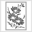 cross stitch pattern Daisy Silhouette