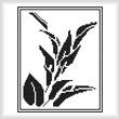 cross stitch pattern Lily Silhouette