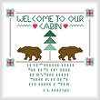 cross stitch pattern Northwoods Welcome