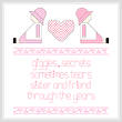 cross stitch pattern Sisters
