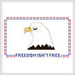 cross stitch pattern Freedom