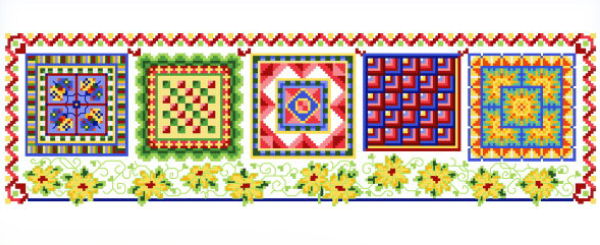 cross stitch pattern Fiesta Quilts