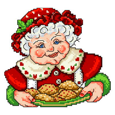 free santa cross stitch patterns