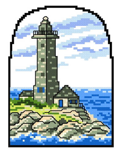 cross stitch pattern Lighthouse 2