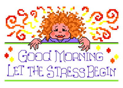 cross stitch pattern Stress