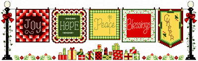 cross stitch pattern 5 Joyous Quilts