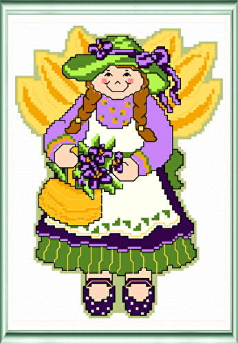 cross stitch pattern May Angel