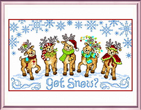 cross stitch pattern Got Snow