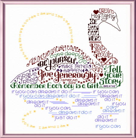 cross stitch pattern Let's Dream