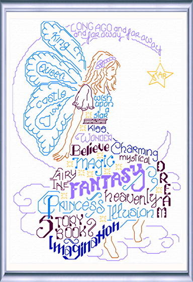 cross stitch pattern Let's Fantasize