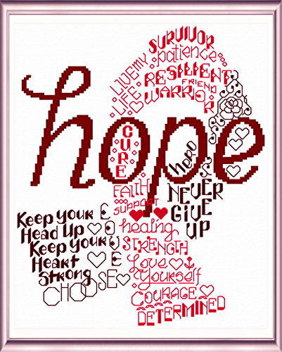 cross stitch pattern Let's Hope