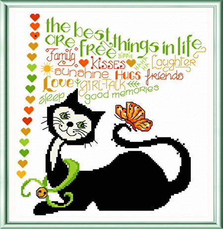 cross stitch pattern Best Things in Life