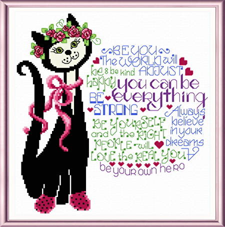 cross stitch pattern Be You