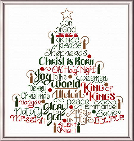 cross stitch pattern Let's Believe