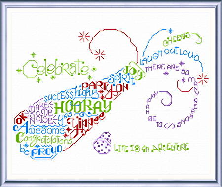 cross stitch pattern Let's Cheer