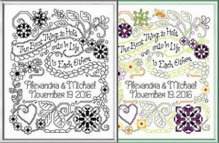 cross stitch pattern Best Thing Wedding