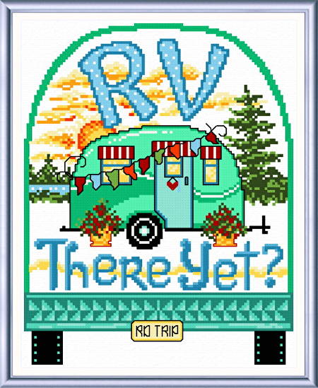 cross stitch pattern RV There Yet