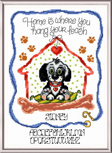 cross stitch pattern Hang Your Leash