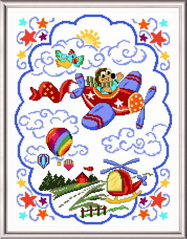 cross stitch pattern Things That Fly