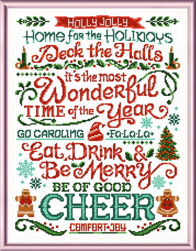 cross stitch pattern A Wonderful Time of the Year