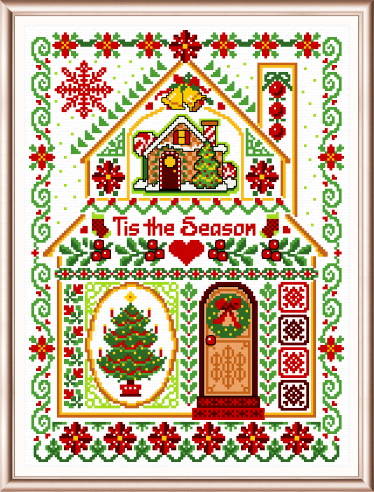 cross stitch pattern Christmas Sampler