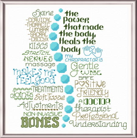 cross stitch pattern Let's Heal