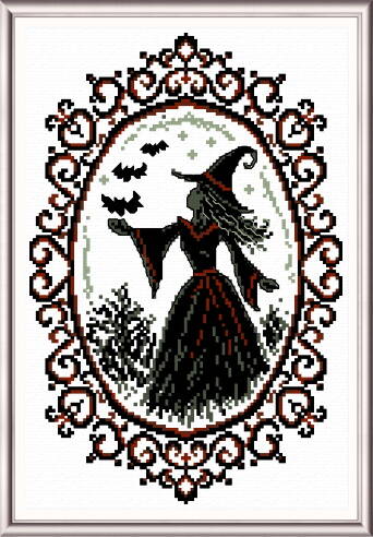 cross stitch pattern Gothic Mirror