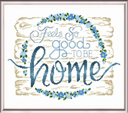 cross stitch pattern So Good to be Home