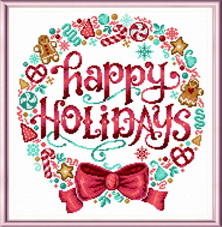 cross stitch pattern Candy Holidays